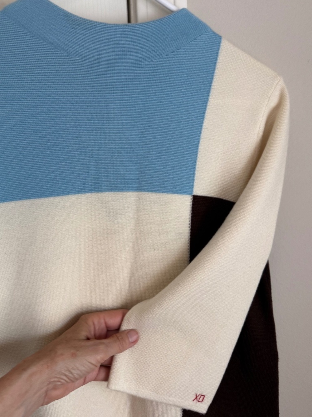 NWT, FRANCES VALENTINE, MERINO WOOL COLOR-BLOCK SWEATER DRESS - THE ANNIE!!